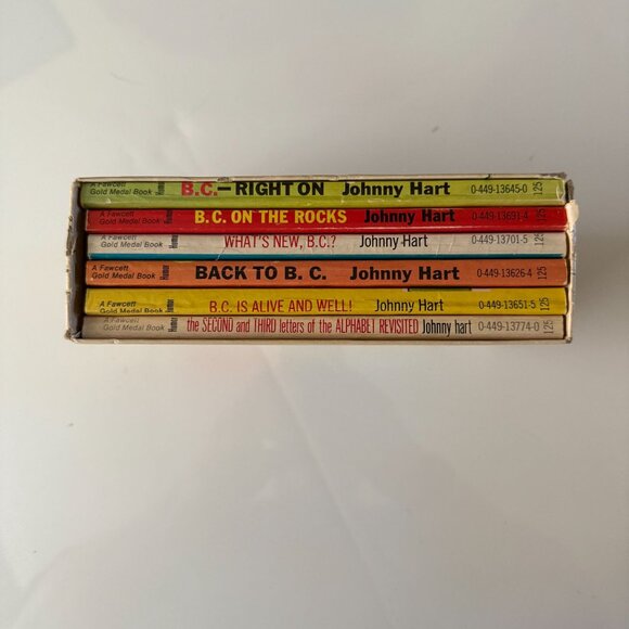 B.C. Comic Book Collection By Johnny Hart Set Of 6 Vintage Paperback Books Gold - Picture 2 of 3